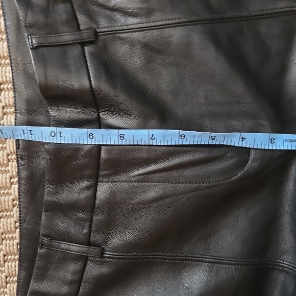 Madewell Faux Leather Pant Cropped High Rise Straight Wide Leg - Picture 9 of 9